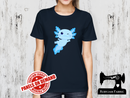 Axolotl Blue - NAVY BLUE - Panels On Demand