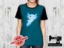 Axolotl Blue - TEAL BLUE - Panels On Demand