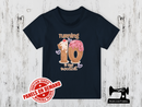 Turning 10 Is the Sweetest (Ice Cream) Birthday - NAVY BLUE - Panels On Demand
