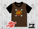OOF Comic Text - BROWN - Panels On Demand
