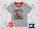 Cats for Everybody Santa - HEATHER GREY - Panels On Demand