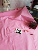 Light Pink - solid cotton lycra - 185cm wide - 220gsm