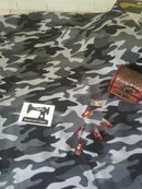 Camouflage Grey - cotton lycra - 150cm wide