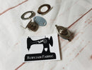 Pack 2 x Silver Oval Twist Clasps, for bag and purse making