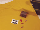 Mustard - cotton lycra - FRENCH TERRY - 185cm wide