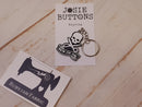Sew or Die - Enamel Keyring - by Josie Buttons