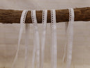 1M WHITE Picot Elastic (Approx 10mm wide)