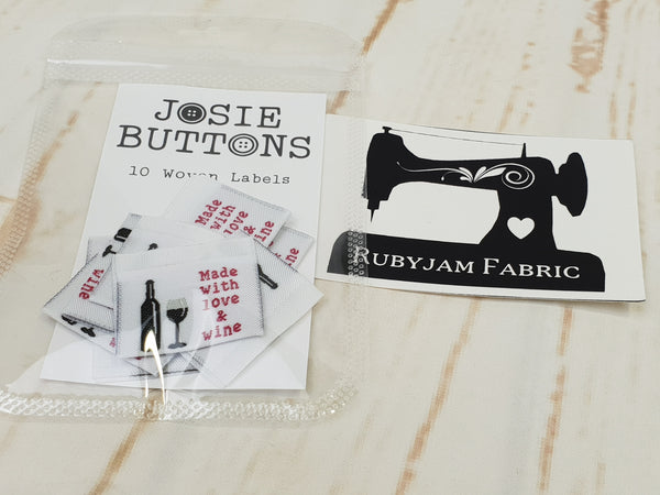 Made With Love and Wine - Labels by Josie Buttons