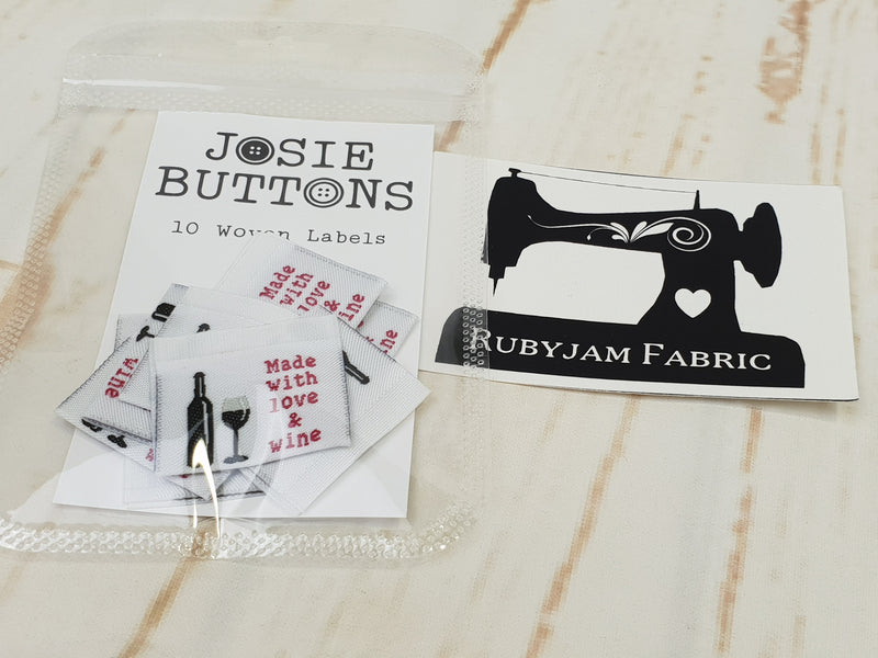 Made With Love and Wine - Labels by Josie Buttons