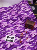 Camouflage Purple/Pink - cotton lycra - 150cm wide