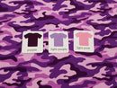 Camouflage Purple/Pink - cotton lycra - 150cm wide
