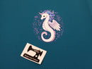 Seahorse - TEAL - Panels On Demand