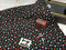 Christmas Polka Dots - cotton lycra - 150cm wide - clearance