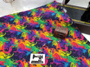 Marbled Ink - cotton lycra - 150cm wide