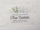 Custom QUILT LABEL, Style 3 - Floral