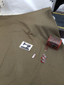 Khaki Green - cotton lycra - FRENCH TERRY - 185cm wide