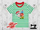 Christmas Unicorn - GREEN WHITE YDS - Panels On Demand