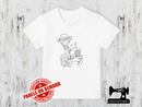 Farm Boy Tractor - COLOURING IN - WHITE - Panels On Demand