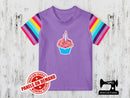 Number 1 Cupcake - LIGHT PURPLE - Panels On Demand