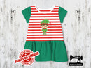 Christmas Elf - RED WHITE YDS - Panels On Demand