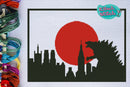 Godzilla Attacks - Cross Stitch Pattern - Kitsch Stitch Studio