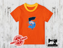Number 5 Monster - ORANGE - Panels On Demand