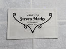 Custom Made QUILT LABEL, organic quilting cotton, Style 77 - Art Deco