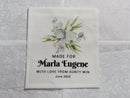 Custom Made QUILT LABEL, organic quilting cotton, Style 81 - Flowers