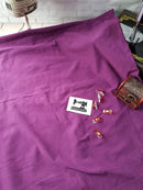 Purple - solid cotton lycra - 185cm wide - 220gsm