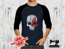 Skull Glitch - NAVY BLUE - Panels On Demand