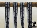 Un-Swears Black - Printed - 1" (25mm) - Fold Over Elastic (FOE) - clearance