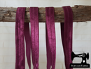 1M Burgundy - Solid - 5/8" (16mm) - Fold Over Elastic (FOE)