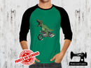 Dinosaur Motorbike - GREEN - Panels On Demand