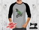 Dinosaur Motorbike - HEATHER GREY - Panels On Demand