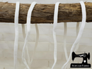 White Face Mask Elastic (Approx 5mm wide) - clearance
