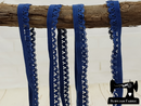 1M DARK BLUE Decorative Elastic Lace Picot Trim (Approx 15mm wide)