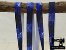 1M Dark Blue Galaxy - Printed - 5/8" (16mm) - Fold Over Elastic (FOE)