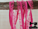 1M FUCHSIA PINK Decorative Elastic Ruffle Trim (Approx 15mm wide)