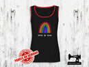 Love Is Love Rainbow - BLACK - Panels On Demand