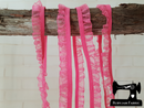 1M PINK Decorative Elastic Ruffle Trim (Approx 10mm wide)