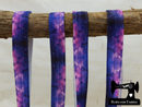 1M Pink Galaxy - Printed - 5/8" (16mm) - Fold Over Elastic (FOE)