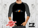 Pride Heartbeat - BLACK - Panels On Demand