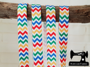 1M Rainbow Chevron - Printed - 5/8" (16mm) - Fold Over Elastic (FOE)