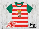 Christmas Reindeer 2 - RED WHITE YDS - Panels On Demand
