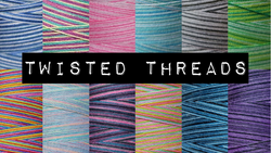 You can use Twisted Threads or Maxilock Swirls on your sewing machine!