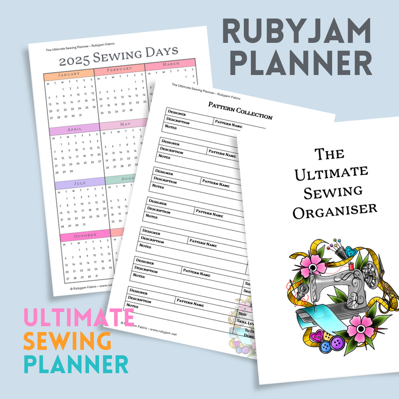 2025 The Ultimate Sewing Organiser - Rubyjam Fabric