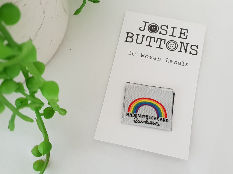 Made With Love and Rainbows - Labels by Josie Buttons