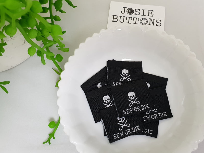 Sew or Die - Labels by Josie Buttons