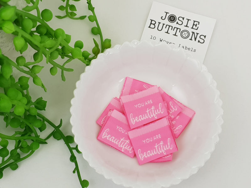 You Are Beautiful - Labels by Josie Buttons