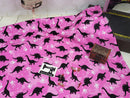 Dinosaurs - Pink - cotton lycra - 150cm wide